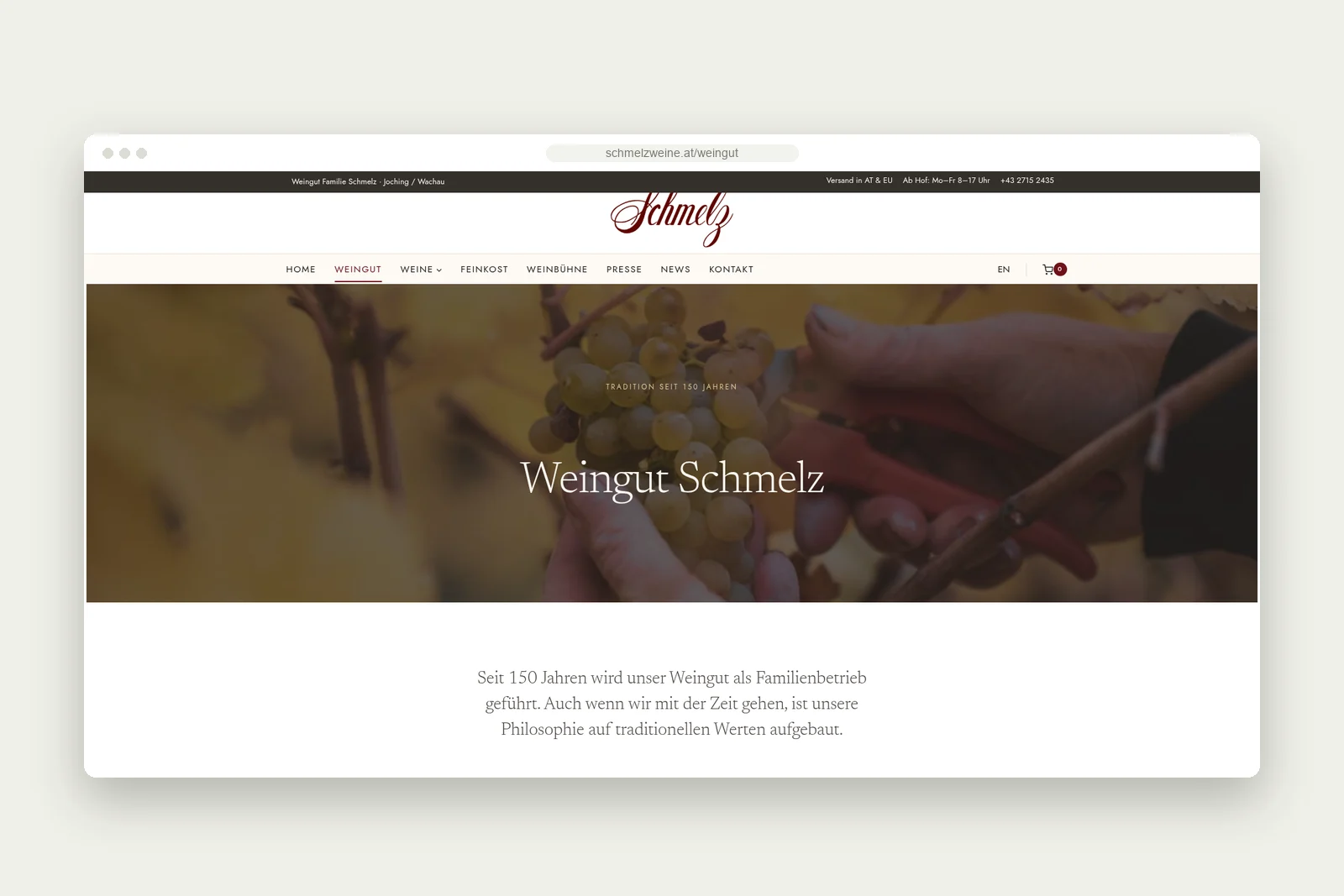 Bildstrecke: Weingut-Seite